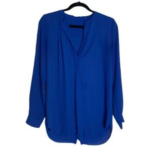 Zoa New York, Women’s Long Sleeve Blouse, Cobalt Blue, Size Small